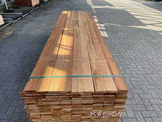 Ca. 207x Guyana Teak Beschoeiingsplanken, 20x100mm, lengte 166/200cm,